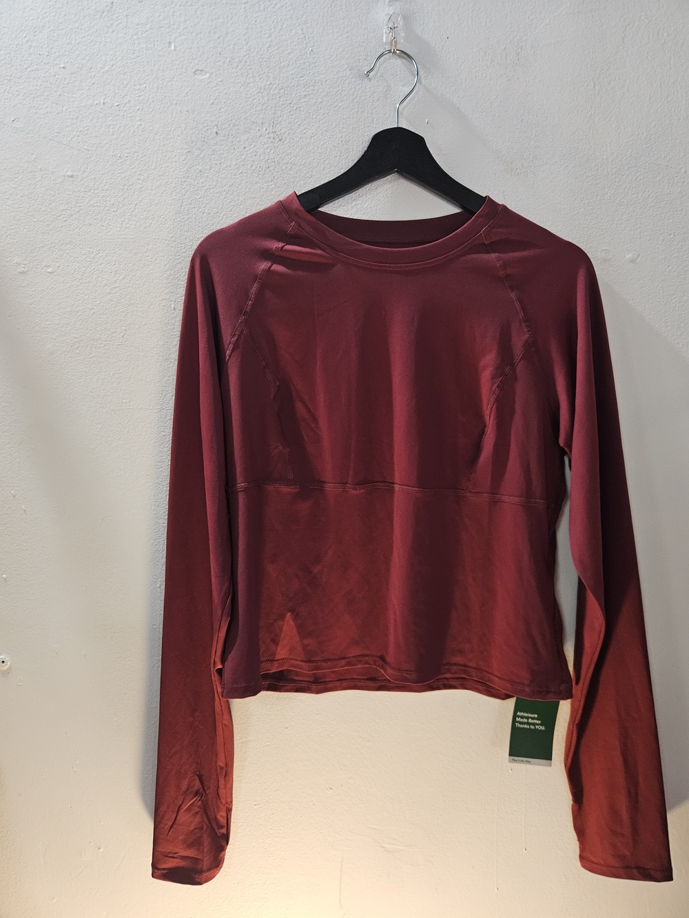 NWT Halara Long-Sleeve Performance Top - Burgundy